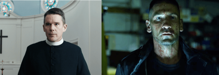 marvels the punisher, first reformed, ethan hawke, jon bernthal